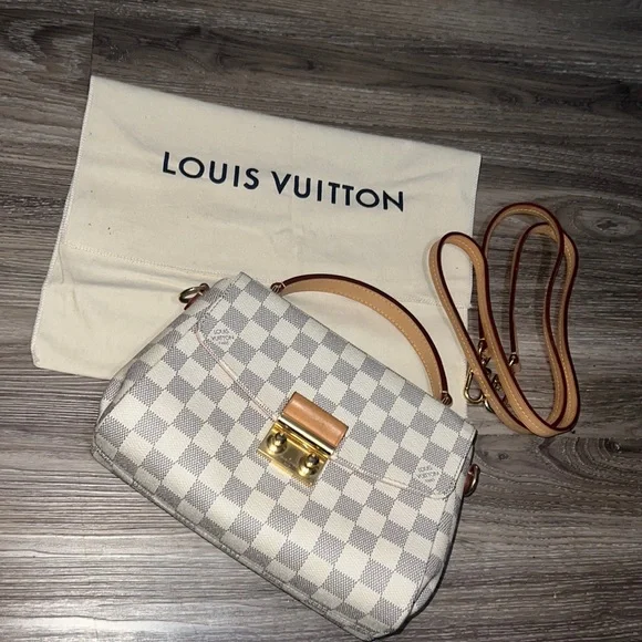 Authentic Louis Vuitton croisette in azur/pink interior - Picture 1 of 17